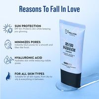 Million Colors Pore Blur Primer | Matte Finish and Oil Control| Hydrating Pore Minimizer Infused With Hyaluronic Acid | 2-in-1 Primer and Sunscreen SPF 50 PA+++ For All Skin Types - 30ml