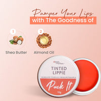 Earth Rhythm Lip and Cheek Tint Tinted Lippies with SPF 30 - Cupid, Blush for Women with Shea Butter & Almond Oil, Chemical & Paraben free - 10 gm