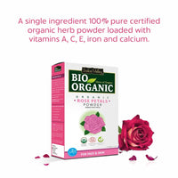 INDUS VALLEY Organic (Sandalwood Face Pack + Orange | Citrus aurantium & Rose Powder | Rosa indica) - 200+100+100=400g