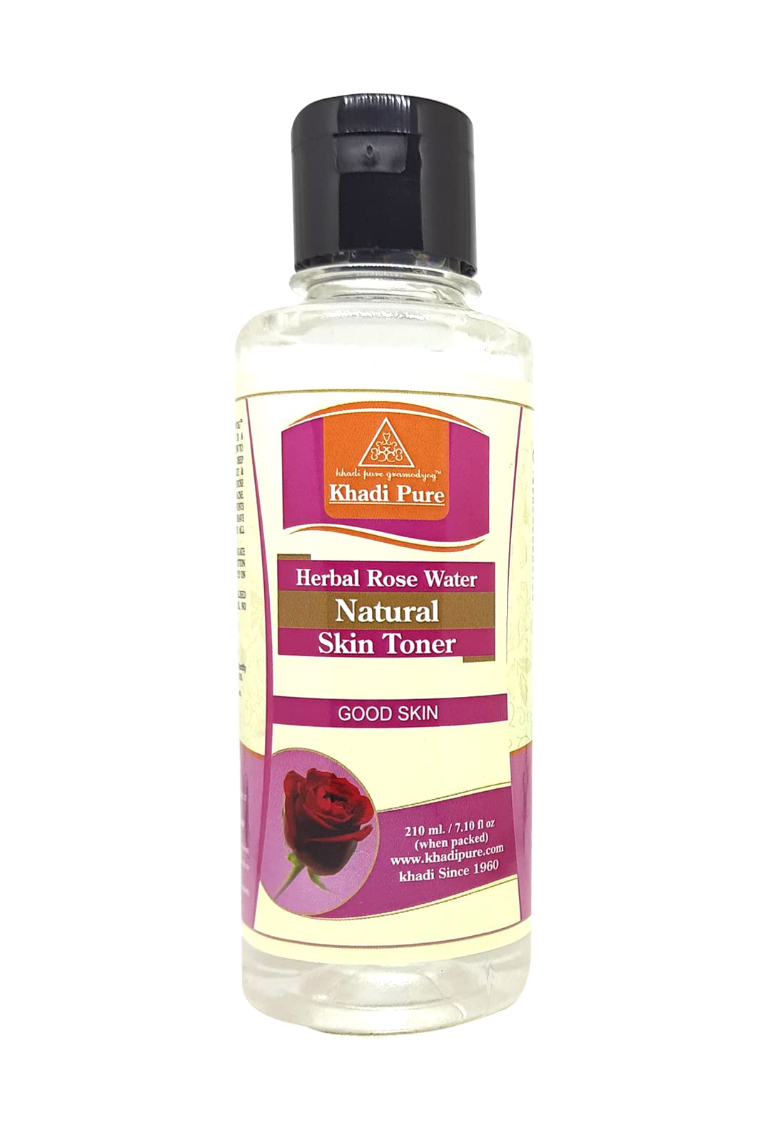 Khadi Pure Herbal Rose Water, 210 ml