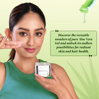 Imperiale Botanique Aloe Vera Gel for Skin & Hair Growth | Hydrating Soothing & Moisturizing with Pure & Natural Aloe Vera | Multipurpose Beauty Gel for Face & Dark Circles | All Skin & Hair Type | 100 GM