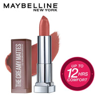 Maybelline New York Color Sensational Creamy Matte Lipstick, 695 Divine Wine, 3.9g And Maybelline New York Color Sensational Creamy Matte Lipstick, 657 Nude Nuance, 3.9g