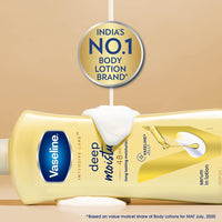 Vaseline Deep Moisture Body Lotion |For Dry Skin| Moisturised Glowing Skin| With Pro Ceramides 400ml