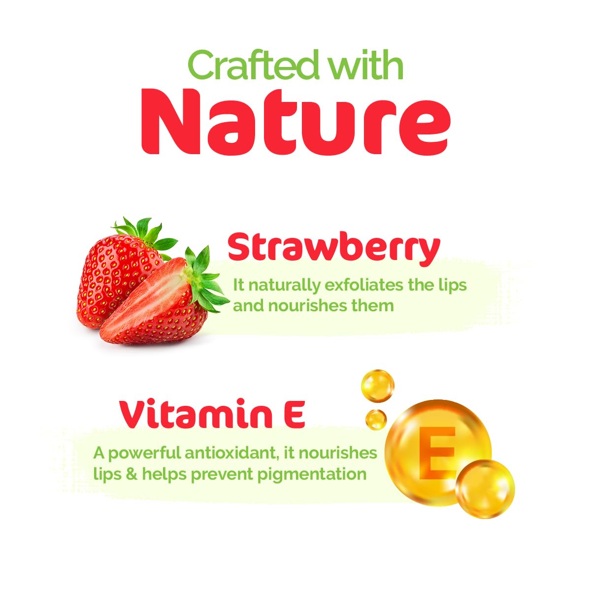 Mamaearth Nourishing Tinted 100% Natural Lip Balm With Vitamin E And Strawberry - 4 G|12-Hour Moisturization|Naturally Red Lips|For Dry&Chapped Lips|Natural Tint|Brightens Lips|Tinted Lip Balm