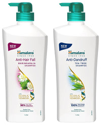 Himalaya Anti Dandruff Shampoo With Tea Tree Removes Dandruff & Soothes Sclap, 1000 ml And Himalaya Anti Hair Fall Shampoo with Bringaraja, 1000 ml