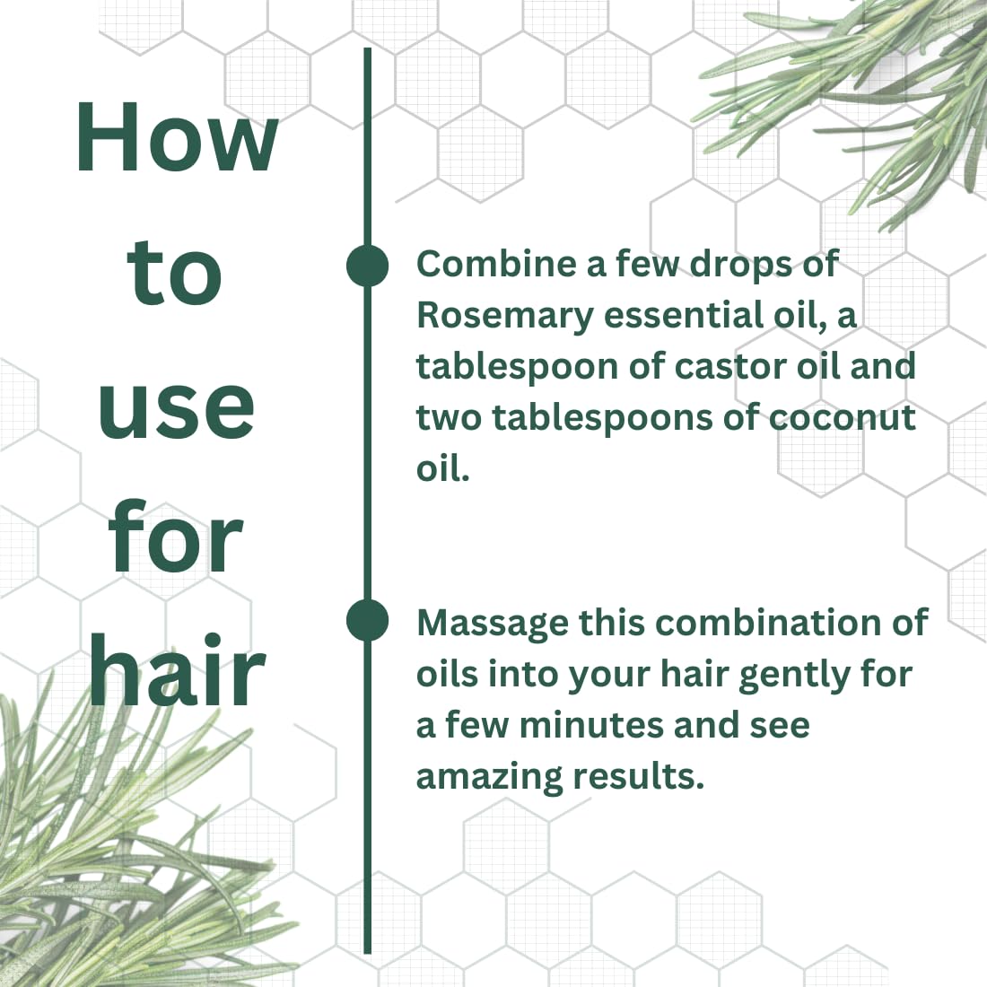 Deve Herbes Rosemary Essential Oil (Rosmarinus officinalis) for Healthy Hair Pure | Non-Sticky | Non-greasy | Lightweight | Men & Women | All Skin Types | Steam Distilled 1250ml