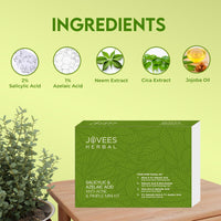 Jovees Herbal Salicylic & Azelaic Acid Anti-Acne & Pimple Mini Facial Kit For Oily & Acne Prone Skin | Easy 4 Step Facial Kit | For Multiple Use | For Men & Women 41g