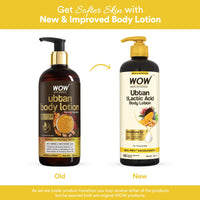 WOW Skin Science Ubtan Body Lotion- All skin type - Anti-Tanning & Smoothening Care with Saffron Extract, Sandalwood Oil - 400mL