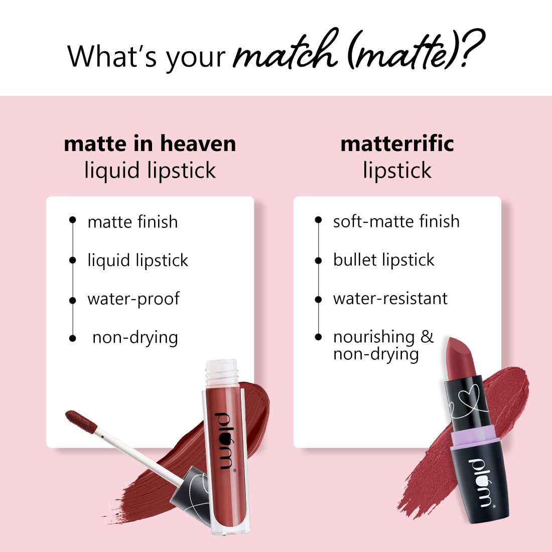 Plum Matte In Heaven Liquid Lipstick | Non-Drying | Smudge-Proof | 100% Vegan & Cruelty Free | Lychee-licious - 121