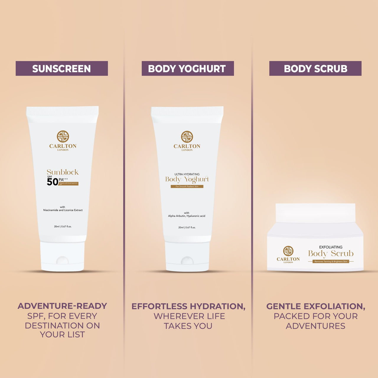 Carlton London 6 Premium Gift Set for Women, 1 Face mist + 1 Body lotion + 1 Shower gel+ 1 Body Yoghurt Cream + 1 Body Scrub + 1 EDP Perfume I Travel Pouch, Best gift Set for all occasions I 1x130ml