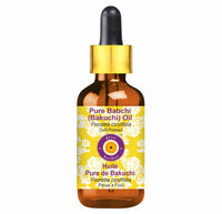 Deve Herbes Pure Babchi (Bakuchi) Oil (Psoralea corylifolia) with Glass Dropper Natural Therapeutic Grade Cold Pressed - 5ml