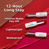 Mamaearth Soft Matte Long Stay Lipsticks with Jojoba Oil & Vitamin E for 12 Hour Long Stay - 06 Petal Pink - 3.5 g