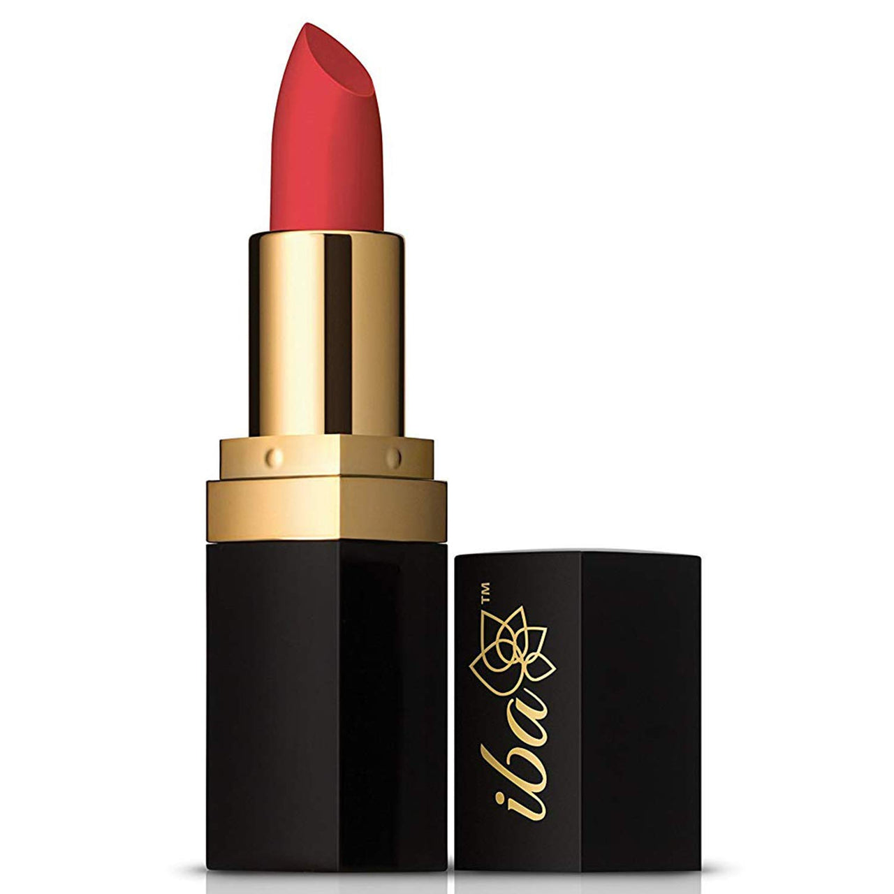 Iba Long Stay Matte Lipstick for Women- M05 Orange Flash, 4g | Creamy Matte Finish & Smooth Texture| Long-Lasting | Hydrated Lips | Enriched with Vitamin E| Intense Colour & Highly Pigmented | Lip Makeup