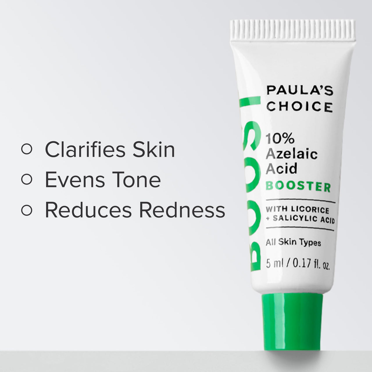 Paula's Choice BOOST 10% Azelaic Acid Booster Cream Gel Face Serum with Salicylic Acid, Oil-Free Skin Brightening Serum for Face, Fragrance-Free - 5 ml