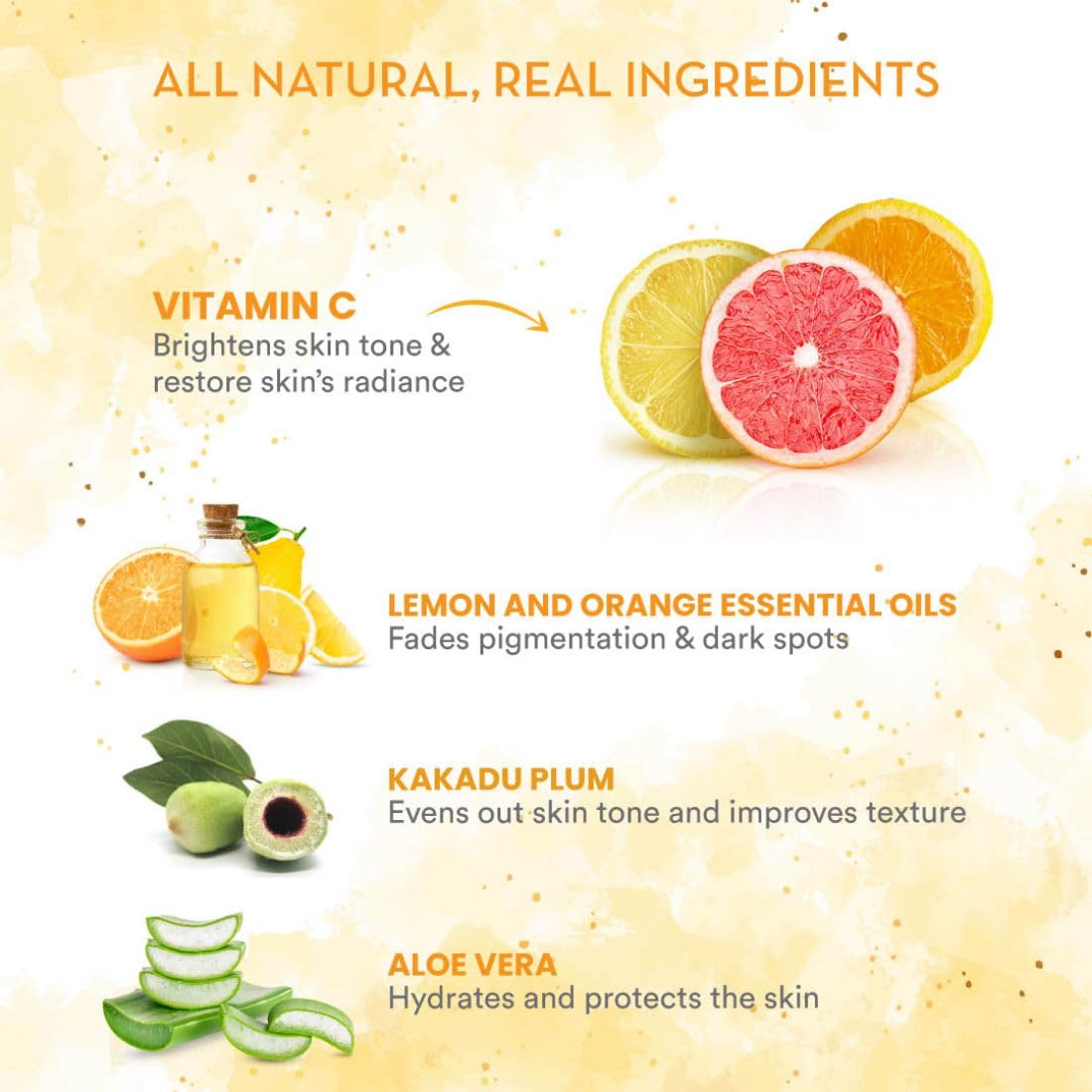 WOW Skin Science Vitamin C Brightening Facial Kit with Rose Water | For All Skin Types | 6 Easy Steps | For Brighter and Even Toned Skin |For Men & Women | Pack of 7