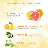 WOW Skin Science Vitamin C Brightening Facial Kit with Rose Water | For All Skin Types | 6 Easy Steps | For Brighter and Even Toned Skin |For Men & Women | Pack of 7