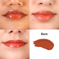 Tint Cosmetics 5ml Orange Rust Lipgloss, Non Sticky, Hydrating, Light Weight, Long Lasting, High Shine & Soft Natural Liquid Lip Gloss For Girls & Women (Bare)