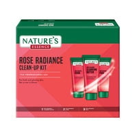 NATURES ESSENCE Rose Radiance Clean-Up Kit, 300Gm, White