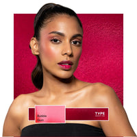 TYPE BEAUTY INC. Get Even Hydra Jelly Tints For Cheeks, Lips and Eyes | Lip Stain with Vitamin C for Pigmentation | Long Lasting | Smudge-proof Lip Tint for Women & Girls - Bubble Gum (85) | 9g