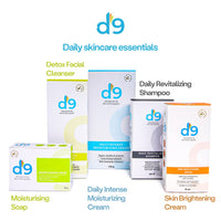 D9 Detox Facial Cleanser Face wash | All Skin Types | Purifies/Soothes/Refreshes With Ceramide & Niacinamide | Designed by Dermatologists | Men & Women | 75ml