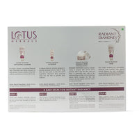 Lotus Herbals Radiant Diamond Cellular Radiance 5 In 1 Facial Kit | With Diamon Dust & Cinnamon | For All Skin Types | 170g