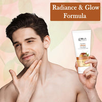 Globus Naturals Pure Glow Ubtan Face Wash, Enriched With Saffron & Milk, For Radiance & GLow, Natural, Gentle & Mild, Suitable For All Skin Types, 75 gm (Pack of 2)