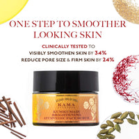 Kama Ayurveda Rejuvenating and Brightening Ayurvedic Night Cream, 25gm & Kama Ayurveda Kumkumadi Brightening Ayurvedic Face Scrub, 50g