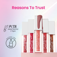 Swiss Beauty Plump-Up Wet Lightweight Lip Gloss With High Shine Glossy Finish For Fuller And Plump Lips | Shade- Spicy Cinnamon, 2Ml|