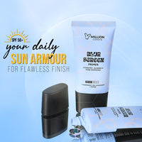 Million Colors Pore Blur Primer | Matte Finish and Oil Control| Hydrating Pore Minimizer Infused With Hyaluronic Acid | 2-in-1 Primer and Sunscreen SPF 50 PA+++ For All Skin Types - 30ml
