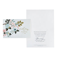 DaySpring - Anniversary - Celebrating Your Anniversary - 4 Design Assortment with Scripture - 12 Boxed Floral Cards and Envelopes (18561)