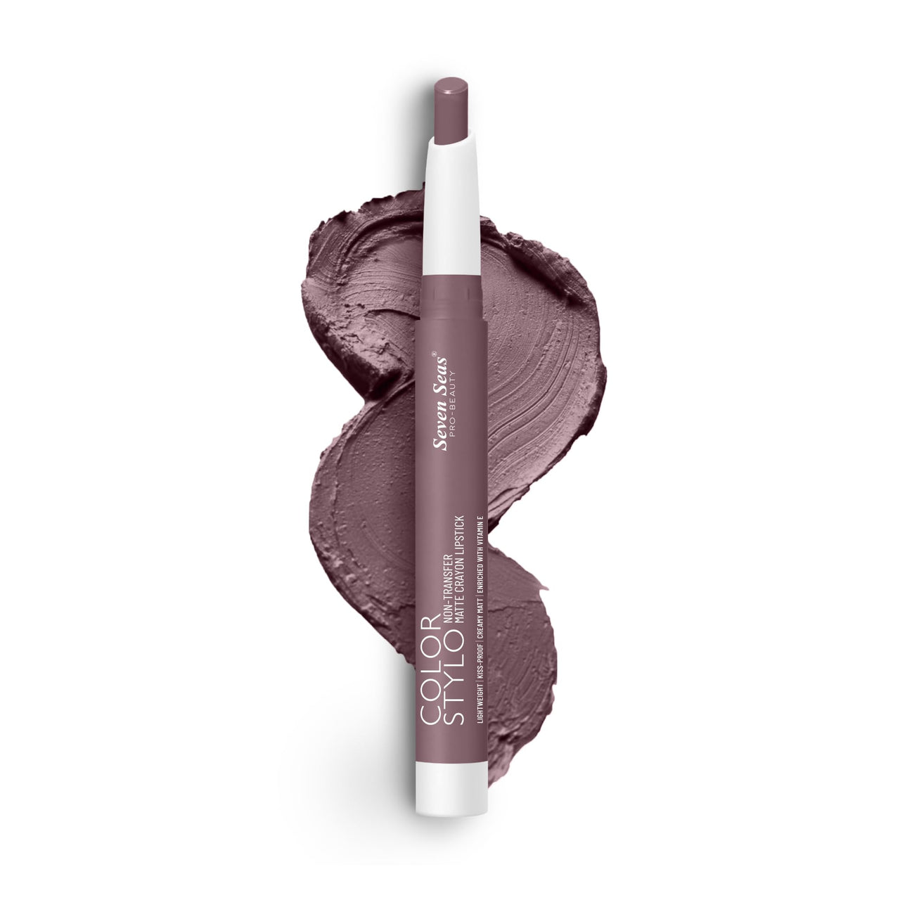 Seven Seas Color Stylo Non Transfer Matte Crayon Lipstick Matte Finish | Waterproof | Long Lasting | Lasts Up to 24 hours (Choco Mud)