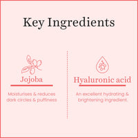 O3+ Bright Under Eye Circle Cream - for Dark Circles for Women| With Soothing Massage Roller 15g