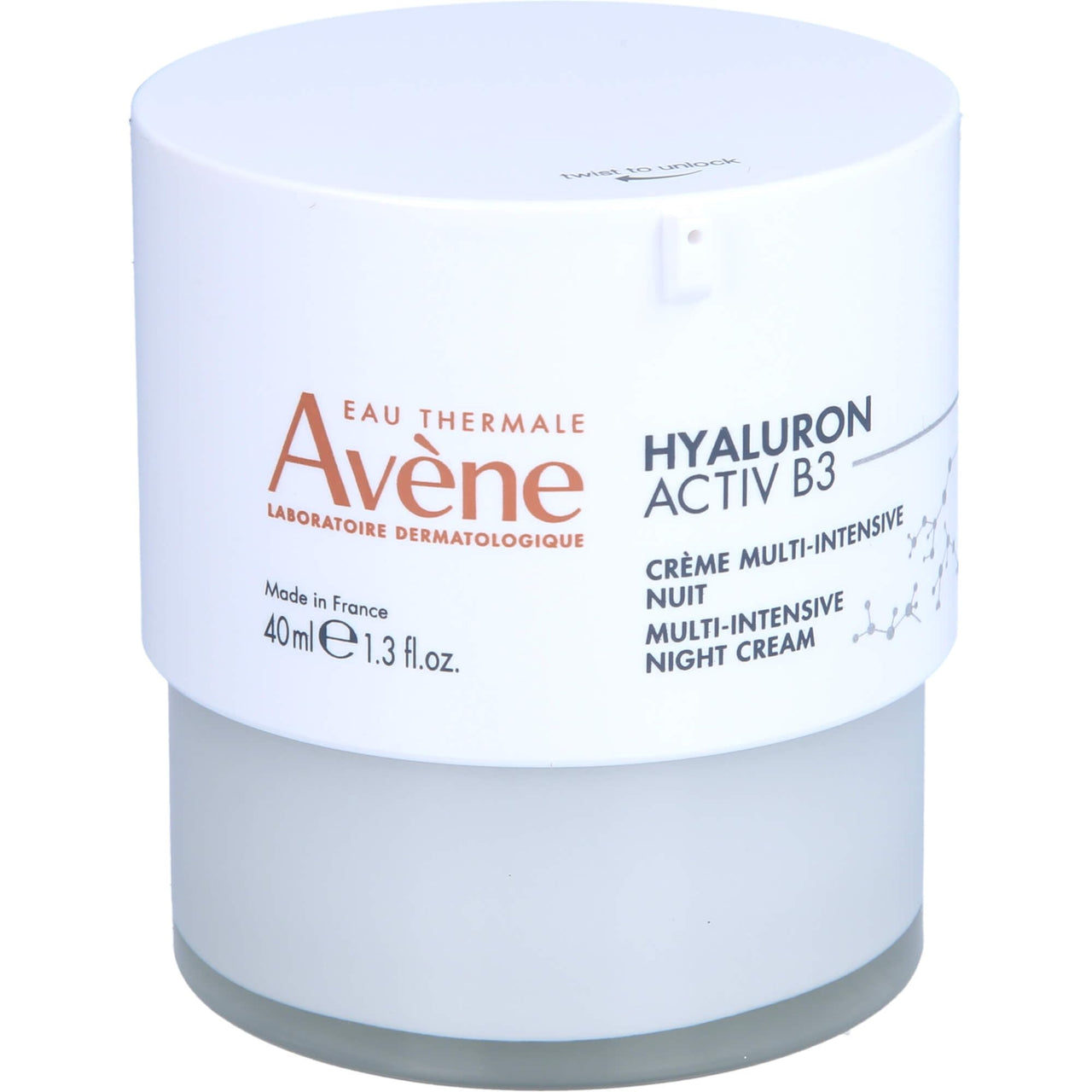 Avène Hyaluron Activ B3 Multi-Intensive Night Cream 40 ml – Retinal + Niacinamide + Hyaluronic Acid Night Repair Cream for Firmer, Smoother & Younger-Looking Skin
