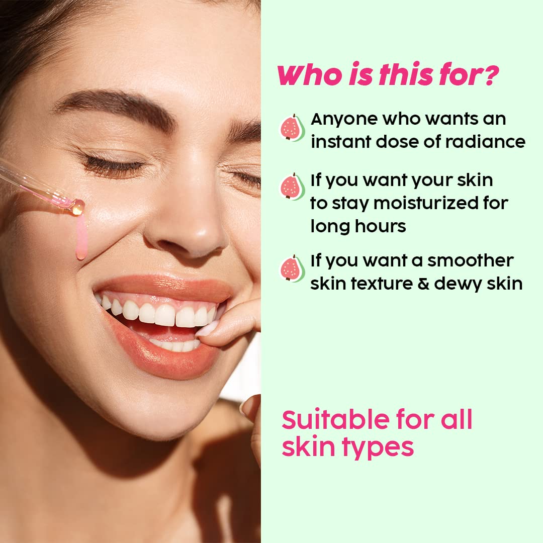 The Plant Fix Plix Spf 50+ Guava Glow Sunscreen-50G & 10% Vitamin C Guava Face Serum-20Ml Combo, For Uv A, Uv B Protection & Skin With Ceramides, Vitamin C & Hyaluronic Acid & Pentavitin, All