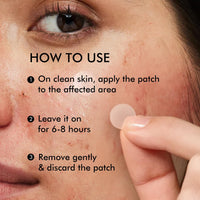 mCaffeine Matcha Tea Hydrocolloid Acne Patches with 0.5% Salicylic Acid | Invisible Waterproof Patches for Active Acne & Pimples | Reduces Acne Size in 2 Uses | for both Women and Men | All Skin Types - 3 Sizes (24N x1)