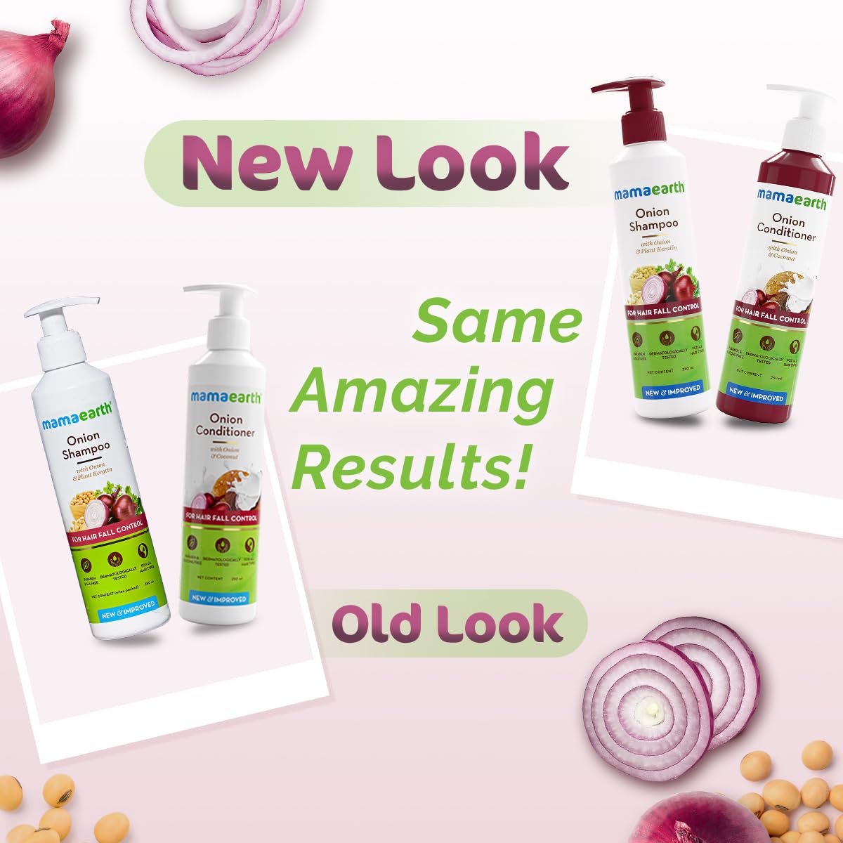 Mamaearth Onion Anti Hairfall Combo (Shampoo and Conditioner)- 250 ml each