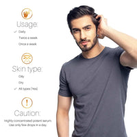 Ustraa 20% Vitamin C Face Serum - 30ml | 20% Vitamin C in Pure form | Anti-Aging, Brightening & Anti Acne Spot Gel- 15ml | Reduces 99.9% Pimple-Causing Germs, With 2% Salicylic Acid, Neem & Vitamin B3