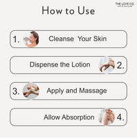THE LOVE CO. 5% Glycolic & 2% Lactic Acid Exfoliating Body Lotion - With Jojoba & Shea Butter - Soothing Chamomile & Cica - Vitamin E - For Brighter Skin - Active Skincare - 250ml