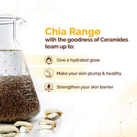 Mamaearth Chia Calming Sunscreen with Chia Seed & Ceramides for Hydrated Glow & Sun Protection - 50 g | SPF 50 PA++++ | Co-Created With Top Dermats | For Dry to Normal, Sensitive Skin | Healthy Skin Barrier