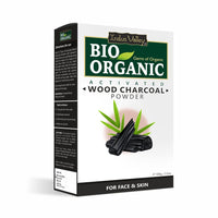 INDUS VALLEY Organic Activated Charcoal Powder & Sandalwood Face Mask (200g+ 100g=300g)
