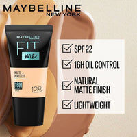 Maybelline New York Liquid Foundation For Oily Skin, Matte & Poreless, Fit Me, 115 Ivory & New York Compact Powder, 115 Ivory, 8G