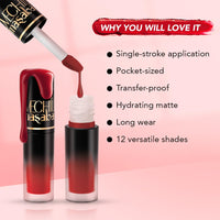 LoveChild Masaba Pocket Liquid Lipstick, Pack of 3 Transfer-Proof, Hydrating Matte Shades with Free Pouch, Hyaluronic Acid, Jojoba Oil & Vitamin E for Long-Lasting, Nourished Lips, Combo 5, 5.4ml