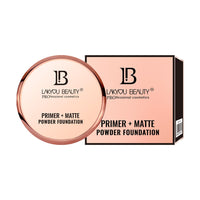 Lakyou Beauty 2in1 Primer + Matte Powder | Same Shade With Matte And Shimmery Effect | Long Lasting And Waterproof Formula | shade-01(White Ivory) | 30g