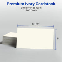 Avery Clean Edge Printable Business Cards with Sure Feed Technology, 2