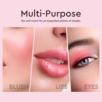 C2P PROFESSIONAL MAKEUP Pro 12 Shades Lipstick Palette for Women 42g, Nude Creamy Matte Lip Color, Blusher & Contour, Waterproof, Lightweight Long-Lasting Hydrating Lipstick Kit Set (Barely Brush)