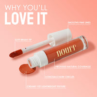Nourr Orange Corrector | Crease-Resistant, Lightweight & Long-Wearing Concealer | Neutralizes Dark Spots for Medium/Deep Skin | Natural-Looking Full Coverage