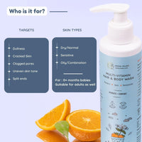 Little Rituals Baby Multi-Vitamin Body & Hair Wash - Tear Free + pH 5.5. Formulated with the best plant botanical - HONEYSUCKLE, BASIL, MANDARIN. Natural, Organic, Dermat tested, SWISS Technology (200ml)