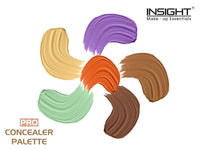 INSIGHT Cosmetics Pro Oil Matte Acne Prone Full Coverage Concealer Palette - Corrector, 15Gm & HD Full Coverage Concealer, Golden Sand-04, Pack Of 1