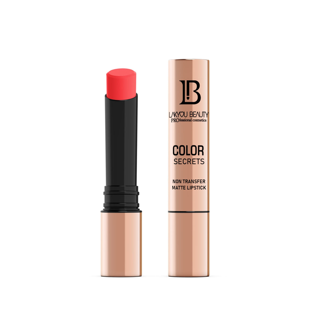 Lakyou Beauty Color Secrets Matte Lipsticks | Non transfer matte lipstick transfer proof formula that lasts up to 24 hours (Red)