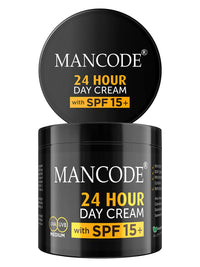 MAN CODE 24 Hours Day Cream For Men Spf 15+ Sun Tan Protection Improves Skin Elasticity Aloe Vera Enriched No Paraben Sulfate 100Gm Creams For Men (Pack Of 1)